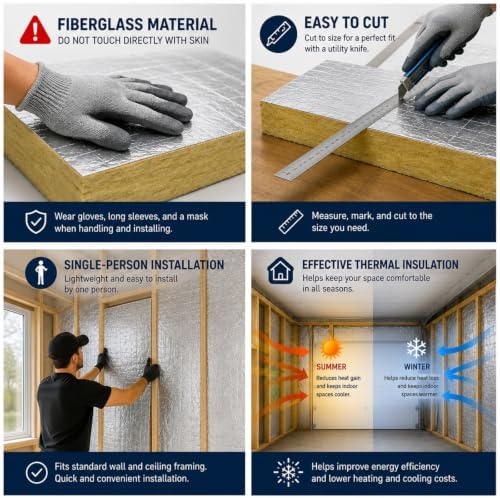 GlikCeil 4 Pcs Mineral Wool Acoustic Boards - Image 6