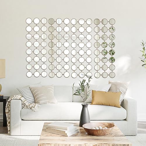 Gold Multi Mirror Wall Decor, 24 Mini Mirrors, 40.5 x 14.5 in - Image 6