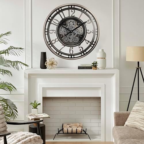 CLXEAST 21" Large Moving Gear Wall Clock - Image 4