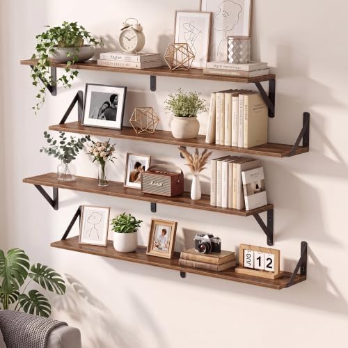 36 Inch Walnut Shelves for Wall 6 Inch Deep - Image 5