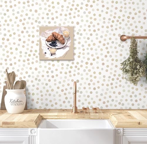 Dimoon 17.3''x177.2'' Peel and Stick Wallpaper Boho Beige Contact Paper Natural by DIYYOURMOON
