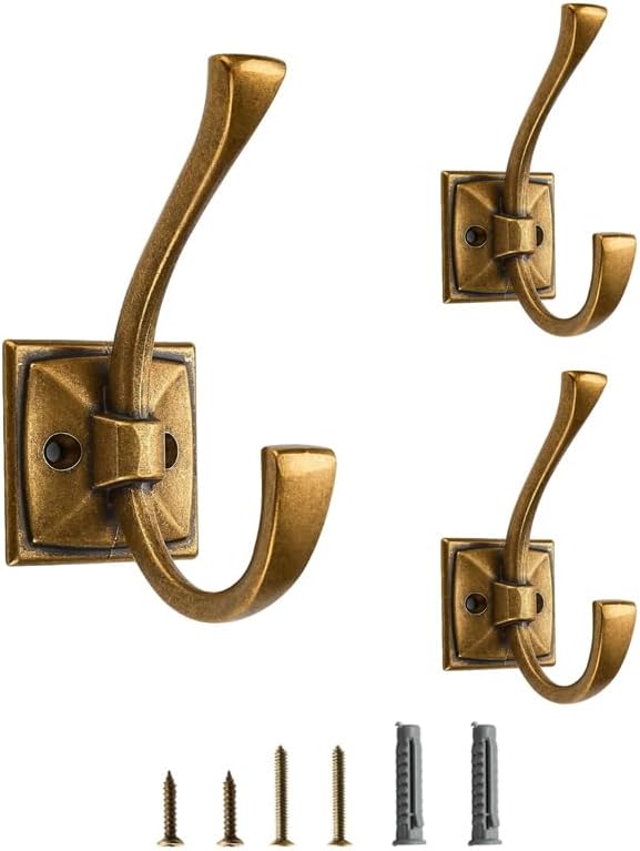 3 Pack Decorative Heavy Duty Towel Hooks by CABDM