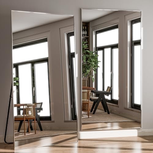 GLSLAND 76"x34" Full Length Mirror Extra Large Hanging or Leaning Rectangle - Image 5