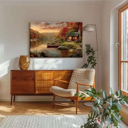 Serene Landscape Canvas Wall Art - Image 4