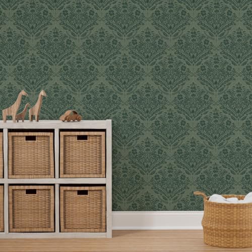 Spoonflower Modern Victorian Peel and Stick Wallpaper - Image 7