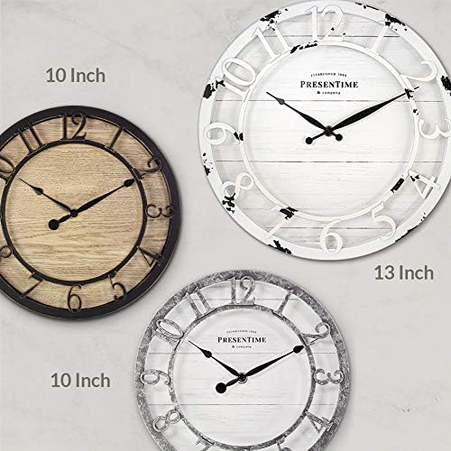Presentime 13" Farmhouse Series Wall Clock - Image 5