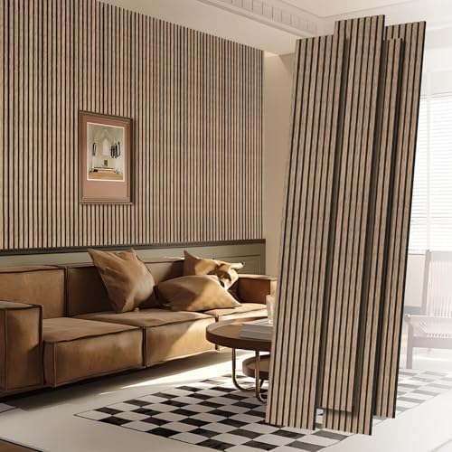 RITOLLO 4 Pack Wood Panels for Wall, 90.55"×12.6" Wood Slat Acoustic Panels for by Ritollo
