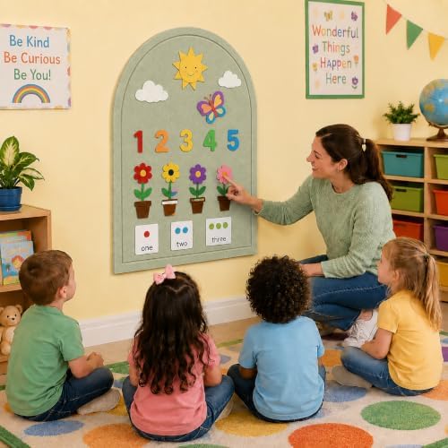 Large Arched Felt Bulletin Board, Sized 36" x 24" - Image 5