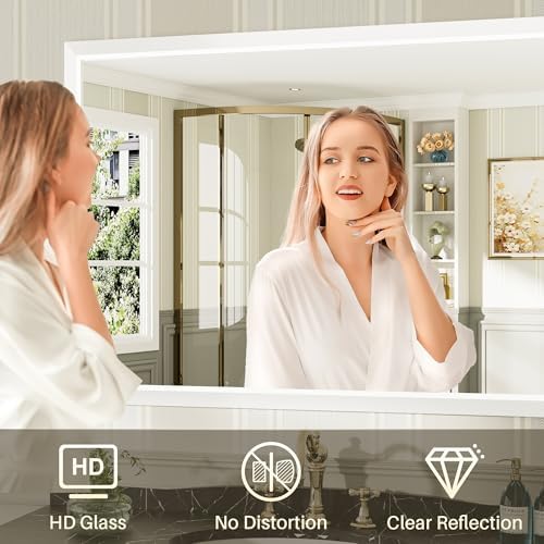 Briivue Bathroom Wall Mirror, 40x30 Inch - Image 5