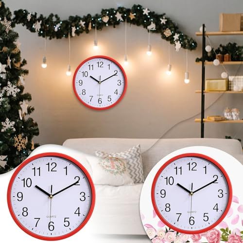 Wall Clock Large, Nonticking Decorative Classic Wall Clock Decorative, Battery - Image 5