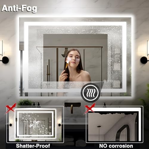 EchosLife 48"x36" LED Bathroom Mirrors - Image 6