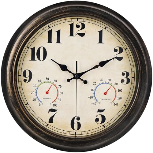 zyzamay 13 Inch Outdoor Clock by ZYZAMAY