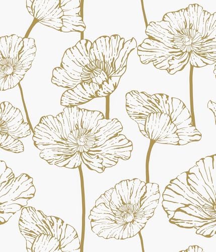 Orainege Floral Peel and Stick Wallpaper Self Adhesive Contact Paper by Orainege