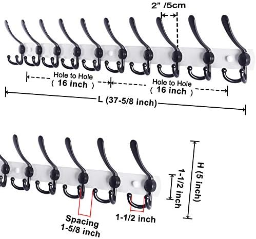 Dseap Coat Rack Wall Mount - Image 2