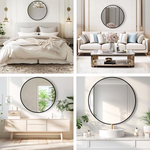 Round Bathroom Mirror, Circle Mirror, 1 Pack - Image 5