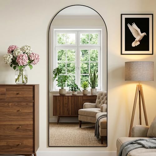 69"x28" Arched Full Length Mirror, Full Body Mirror - Image 2