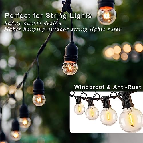 Outdoor Hooks for String Lights & Hanging Screw Hooks - Image 5