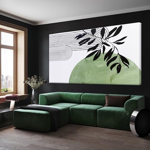 TAIJXAGSG Large Boho Green Wall Art by TAIJXAGSG