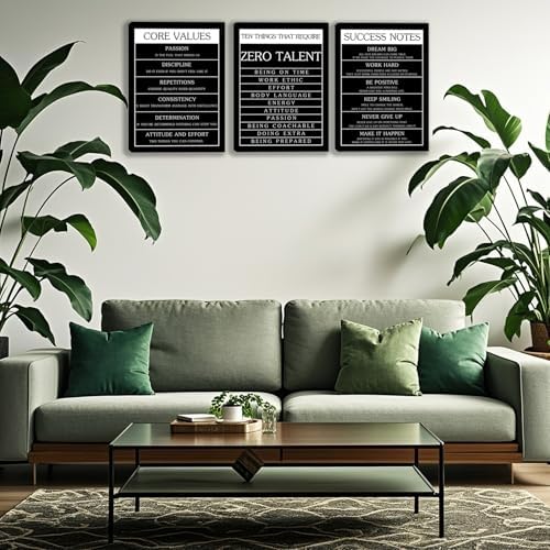 3 Panel Print Canvas Wall Art Motivational Office Wall Decor Painting - Image 7