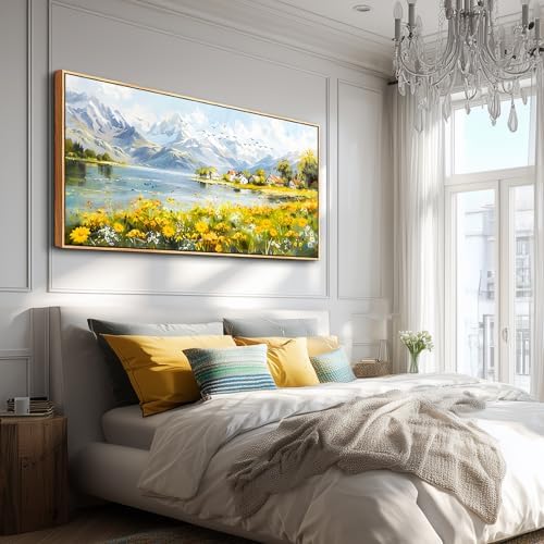 XIGUANGART Oversized Wall Art, Floral Wall Decor, Framed Wall Art, Landscape - Image 4
