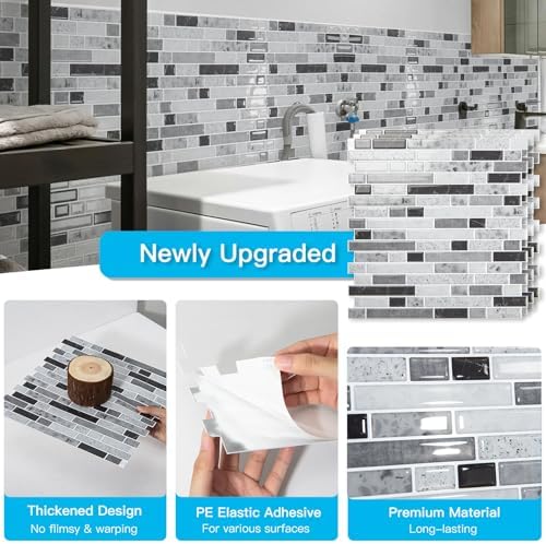 Art3d 10-Sheet Heavy-Duty Peel and Stick Backsplash, Waterproof Wall Tiles - Image 5