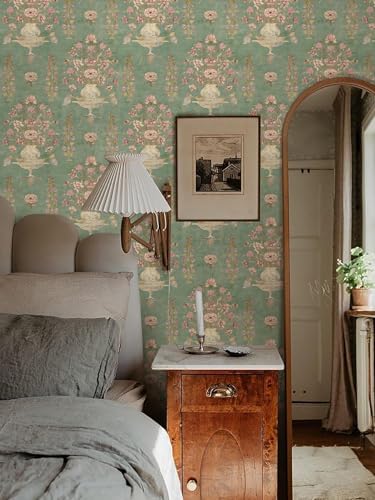 Orainege Floral Wallpaper Peel and Stick Wallpaper Modern Contact Paper - Image 2