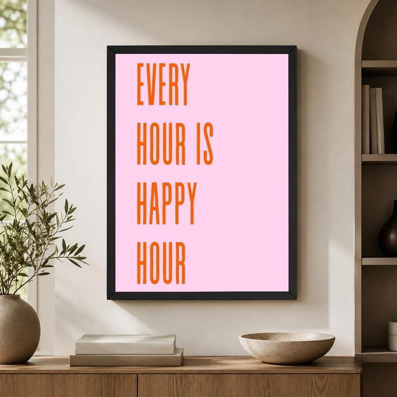 InkFlow Posters Every Hour Happy Hour Canvas Poster - Image 5