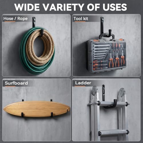 Heavy Duty Garage Storage Hooks, Wall Mount Utility Hooks - Image 4