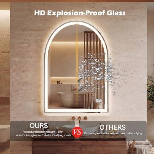 DUMOS 24"x36" LED Bathroom Mirror - Image 3