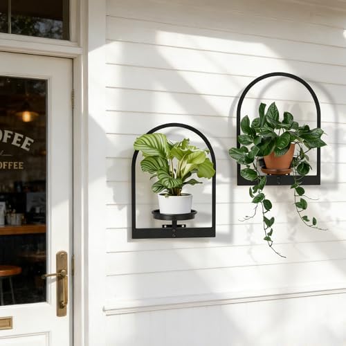 Plant Shelves for Wall Set of 2, Hanging Planter for Indoor Plant Stand Plants - Image 2