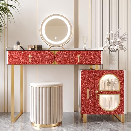 Sparkle Red Glitter Wallpaper Stick and Peel Glitter Contact Paper 15.7"x160" - Image 5
