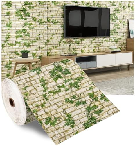 Queenbox 27.6x39.4 in Faux Brick Peel and Stick Foam Soft Waterproof Wall Panel - Image 3