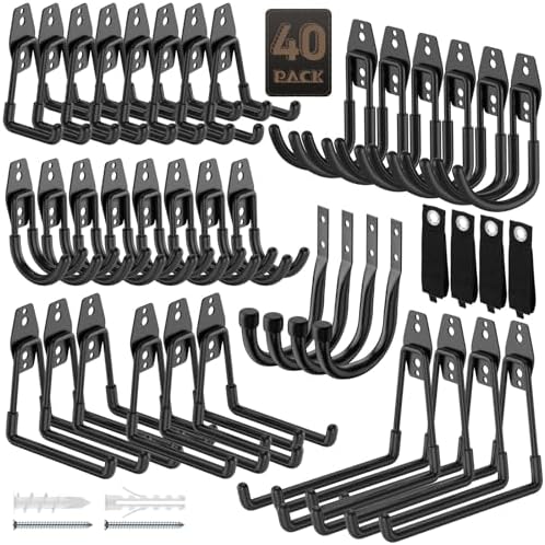 Heavy Duty Garage Hooks for Storage & Hanging Items by YouthZeal