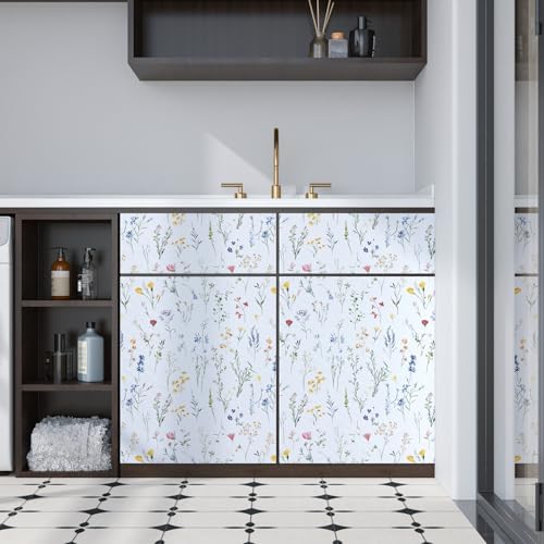 ILHIIOR Colorful Floral Peel and Stick Wallpaper Boho 17.5 x 393 Inches - Image 4