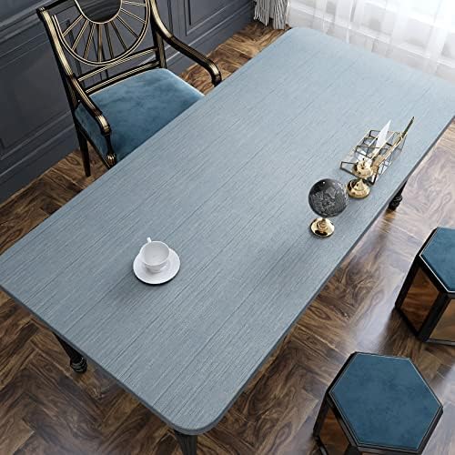VaryPaper 15.7''x78.7'' Grayish Blue Grasscloth Wallpaper Textured Peel and - Image 3