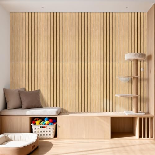 6 Pack 47.2"x23.6" Acoustic Panels, Sound Absorbing Panels, Teak-Color - Image 6