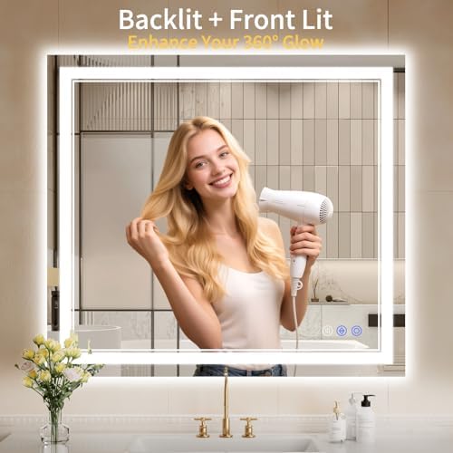 36"x44" LED Bathroom Mirror - Image 2