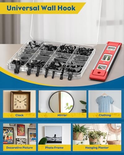 Uniclife 329 Pcs Heavy Duty Picture Hanging Kit, 10 lb, 20 lb, 30 lb, 40 lb - Image 6
