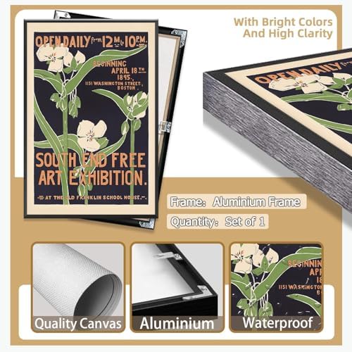 vintage South End Free Art Exhibition posters Minimalism Room Aesthetics canvas - Image 7
