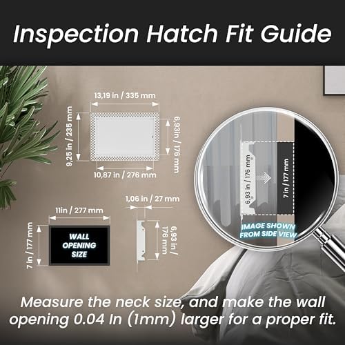 Repa Market 11 x 7 Inch Galvanized Steel Access Panel - Image 2