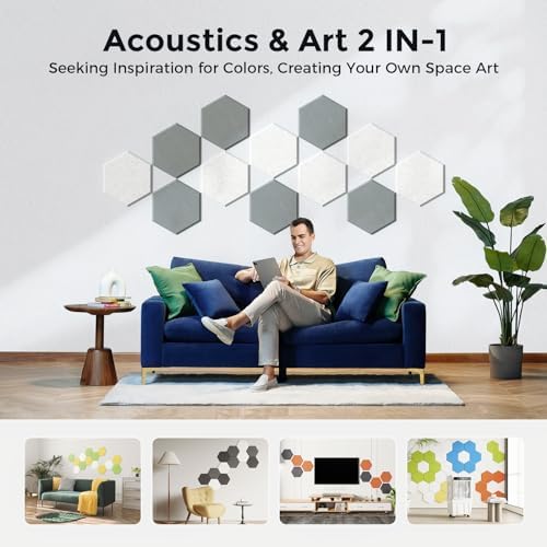 Self-Adhesive Acoustic Panels, 2nd Generation Sound Absorbing Panel, - Image 5