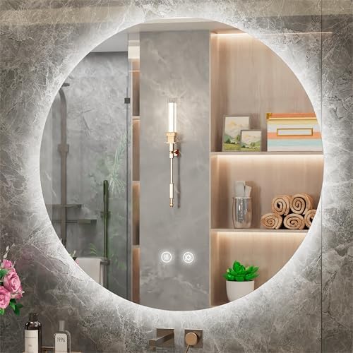 42 Inch Round LED Bathroom Mirror by JSneijder