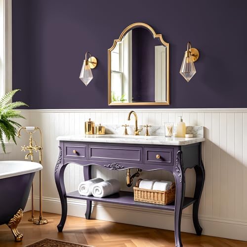 VEELIKE Dark Purple Peel and Stick Wallpaper Modern Deep Plum Wallpaper - Image 4