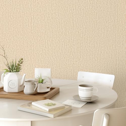 Grasscloth Peel and Stick Wallpaper Faux Linen Contact Paper 15.7inch x - Image 3