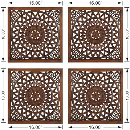 Wooden Designer Wall Hanging Plaques/Wall Plaque Wall Décor Plaques Set of - Image 3
