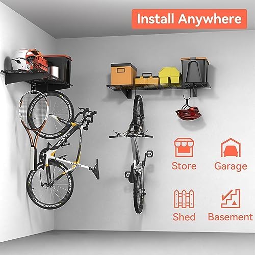 TORACK 2-Pack Garage Wall Shelves - Image 2