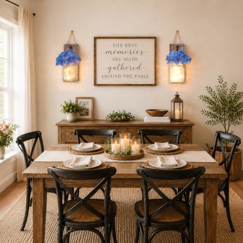 Farmhouse Wall Decor Sconce Set of 2, Rustic Brown - Image 5