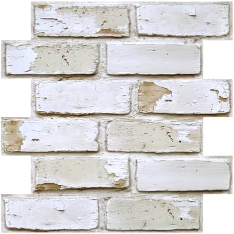 3D Faux Brick Wall Panels Peel and Stick, Designed by SMOOSTIKCDECOR