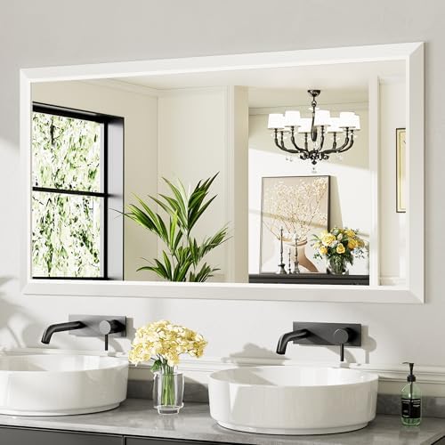 Briivue Bathroom Wall Mirror, 55x30 Inch by Briivuemodernmirrors