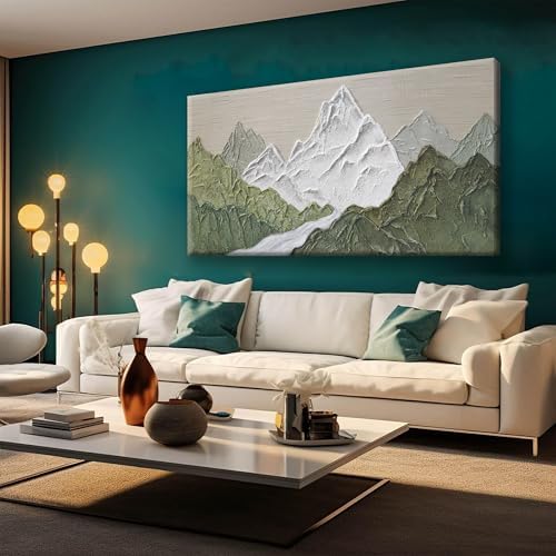YISXINOAG Green Mountain Forest Landscape Wall Art Abstract Nature 20"X40" by YISXINOAG